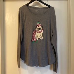 Thermal holiday long sleeve shirt